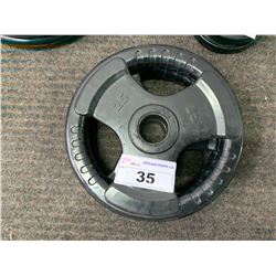 PAIR OF NORTHERN LIGHTS RUBBER COATED 25 LBS FREE WEIGHTS