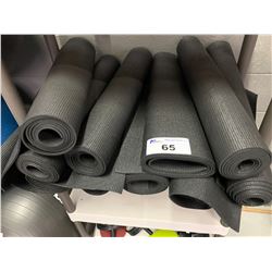 ASSORTED BLACK GYM WORKOUT / YOGA MATS