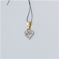 10K Gold Heart Pendant