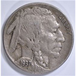 1937-D 3 LEG BUFFALO NICKEL XF