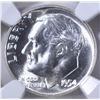 Image 2 : 1954 ROOSEVELT DIME NGC MS-67