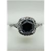 Image 1 : WHITE GOLD BLACK DIAMOND RING (1.6DIActs) SIZE 6