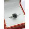 Image 3 : WHITE GOLD BLACK DIAMOND RING (1.6DIActs) SIZE 6
