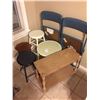 Image 1 : Assortment of Stools, Chairs & Table A