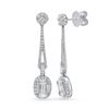 14K White Gold 1.70CTW Diamond Earrings, (SI1/G-H)