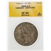 1888-S $1 Morgan Silver Dollar Coin Damaged Scratched ANACS EF45 Details
