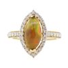 Image 2 : 1.73 ctw Opal and Diamond Ring - 14KT Yellow Gold