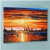 Image 3 : Sunset in Barcelona by Afremov, Leonid