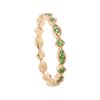 Image 3 : 0.35 ctw Tsavorite Ring - 14KT Rose Gold