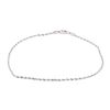 Image 1 : Diamond Cut Rope Chain Anklet - 14KT White Gold