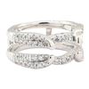0.70 ctw Diamond Ring Guard - 14KT White Gold