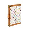 Image 7 : Louis Vuitton White Monogram Multicolore Canvas Leather Mini Agenda