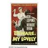 Image 1 : Beware My Lovely (RKO, 1952). One Sheet (27" X 41