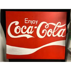 COCA COLA CANVAS ART (36 X 36)