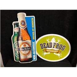 COLLECTIBLE TIN BEER SIGN LOT