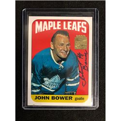 1964 Topps #40 Johnny Bower Signed Hockey Card