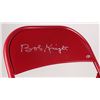 Image 2 : Bobby Knight Signed Red Metal Folding Chair (Beckett COA)