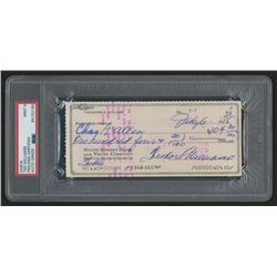 Ted Williams Signed 1975 Personal Bank Check (PSA Encapsulated)