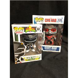 FUNKO POP! VINYL FIGURES LOT (BLACK RANGER/ GIANT-MAN)
