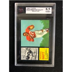 1962 TOPPS #142 PRENTICE GAUTT (8.5 NMM+)