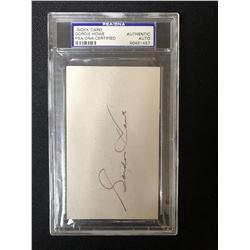 INDEX CARD GORDIE HOWE AUTHENTIC AUTO (PSA/ DNA CERTIFIED)