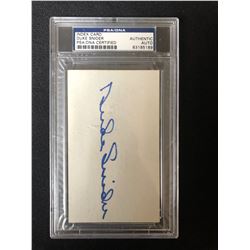 INDEX CARD DUKE SNIDER AUTHENTIC AUTO (PSA/ DNA CERTIFIED)