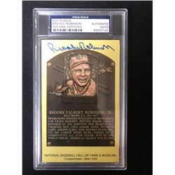 HOF PLAQUE BROOKS ROBINSON AUTHENTIC AUTO (PSA/ DNA CERTIFIED)
