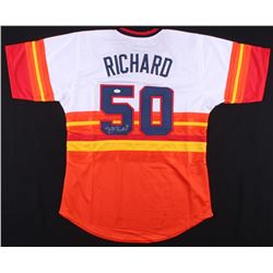J. R. Richard Signed Astros Jersey (JSA COA)