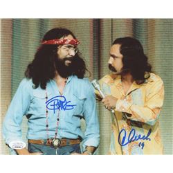 Tommy Chong & Cheech Marin Signed 8x10 Photo Inscribed "19" (JSA COA)
