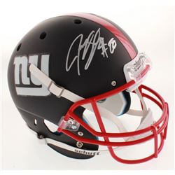Jeremy Shockey Signed New York Giants Full-Size Matte Black Helmet (Beckett COA)