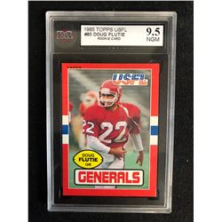 1985 TOPPS USFL #80 DOUG FLUTIE ROOKIE CARD (9.5 NGM)
