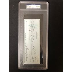 SAM SNEAD SIGNED BANK CHECK ( PSA DNA)