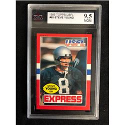 1985 TOPPS USFL #65 STEVE YOUNG (9.5 NGM)