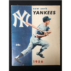 ORIGINAL 1956 NEW YORK YANKEES PROGRAM