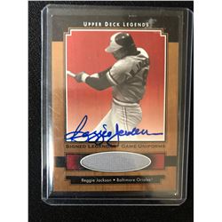UPPER DECK LEGENDS JERSEY AUTO CARD REGGIE JACKSON