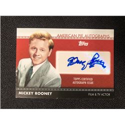 TOPPS CERTIFIED AMERICAN PIE AUTOGRAPHS MICKEY ROONEY