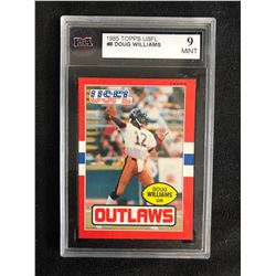 1985 TOPPS USFL #8 DOUG WILLIAMS (9 MINT)
