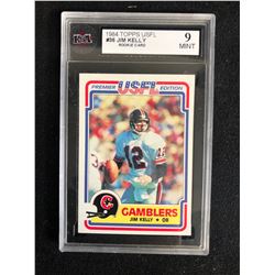 1984 TOPPS USFL #36 JIM KELLY ROOKIE CARD (9 MINT)