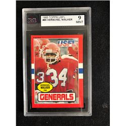 1985 TOPPS USFL #86 HERSCHEL WALKER (9 MINT)