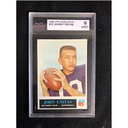 1965 PHILADELPHIA #12 JOHNNY UNITAS (9 MINT)