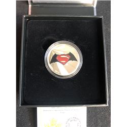 2016 $10 FINE SILVER COIN BATMAN V SUPERMAN DAWN OF JUSTICE *LOGO*