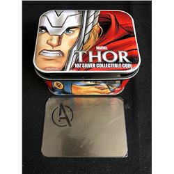 2014 1 oz Proof Silver Coin - Marvel - The Avengers - Thor