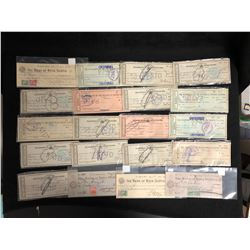 VINTAGE USED CHEQUES LOT (BRITISH COLUMBIA)