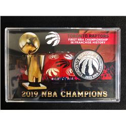 LIMITED EDITION 2019 NBA CHAMPIONS TORONTO RAPTORS SILVER PLATED COIN