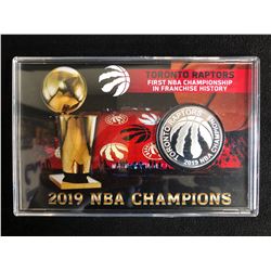 LIMITED EDITION 2019 NBA CHAMPIONS TORONTO RAPTORS SILVER PLATED COIN