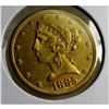 Image 1 : 1885 P $5 Good Liberty Half Eagle