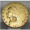 Image 1 : 1911 $ 5 Gold Indian Half Eagle