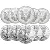 Image 1 : (10) US Silver Eagles - Random Dates BU