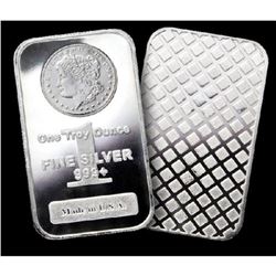 1 oz Silver bar- Morgan Design -