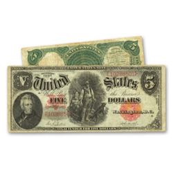 1907 $5 "Woodchopper" G-VG US Note